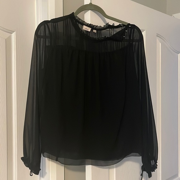 Wilfred Tops - WILFRED BLACK BLOUSE